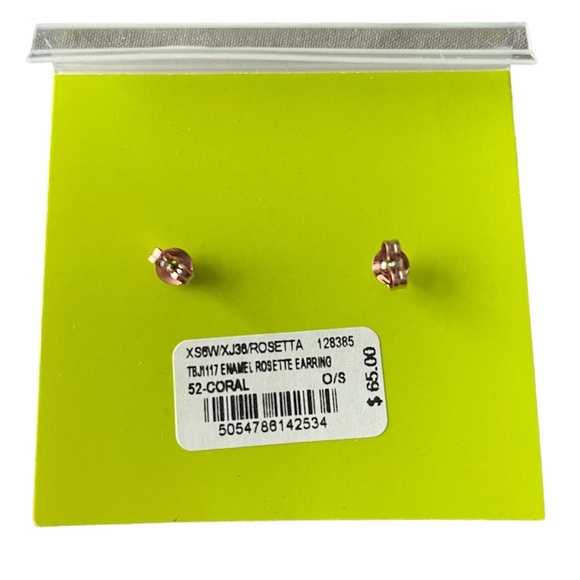 BNWT Ted Baker London “Rosetta Coral Enamel Earrings” - Picture 3 of 5